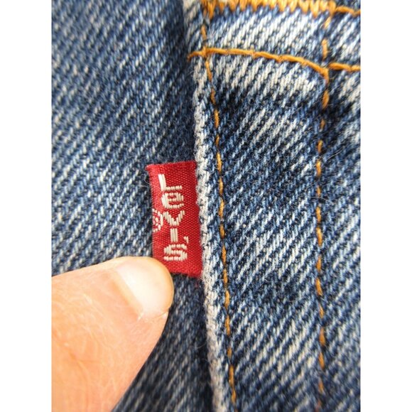 VINTAGE Levis 550 Jeans 31X32 Relaxed Fit 90s Red Tab Denim Pants * - Picture 10 of 14
